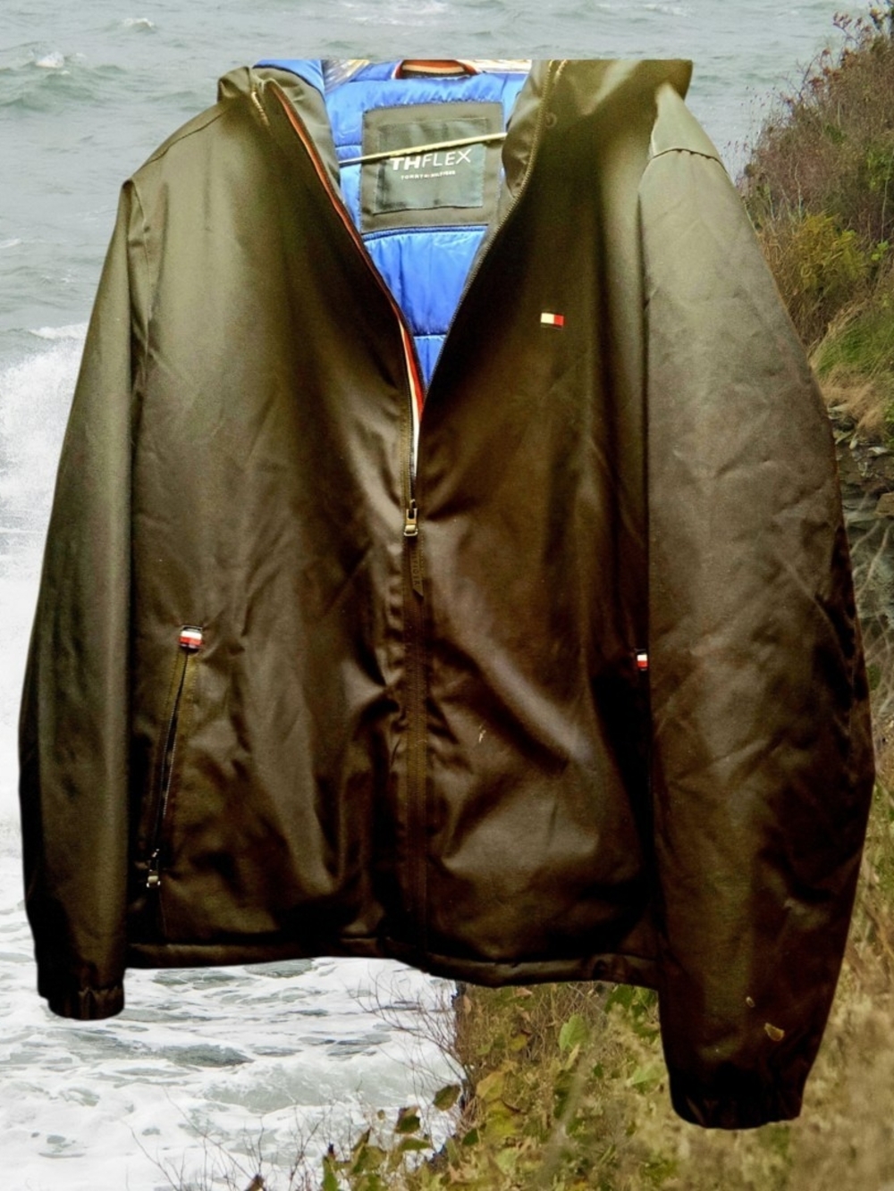 Tommy Hilfiger Dark Navy ThinFlex Jacket szL NWT